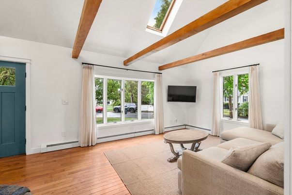 Interior, Living room, Wooden Beams, Wood Texture Flooring
