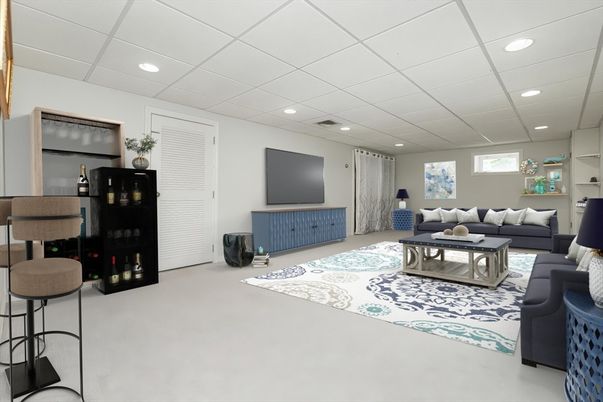 Interior, Living room, Recessed Lighting
