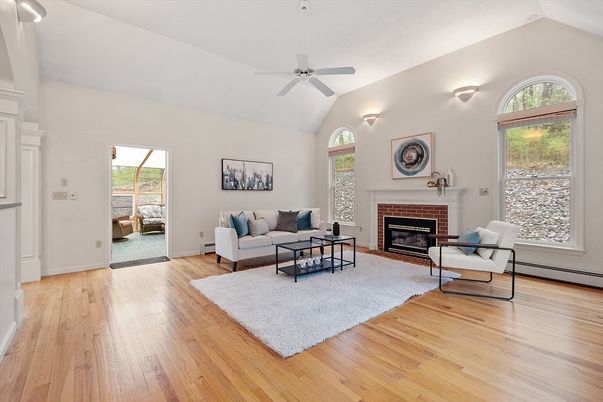 Fireplace, Interior, Living room, Wood Texture Flooring