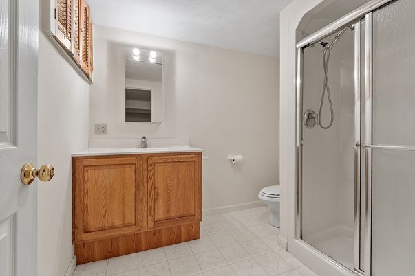 Bathroom, Glass Shower, Interior, Marble