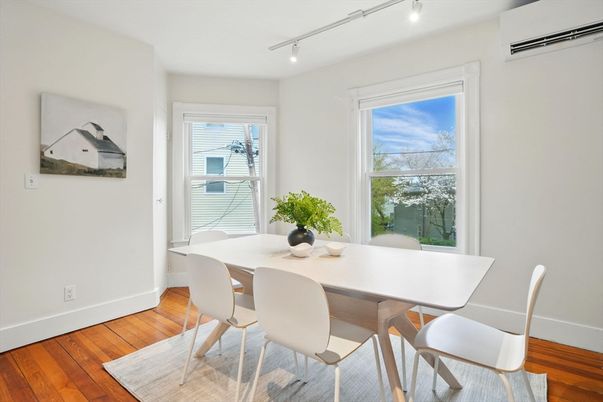 Dining room, Interior, Wood Texture Flooring