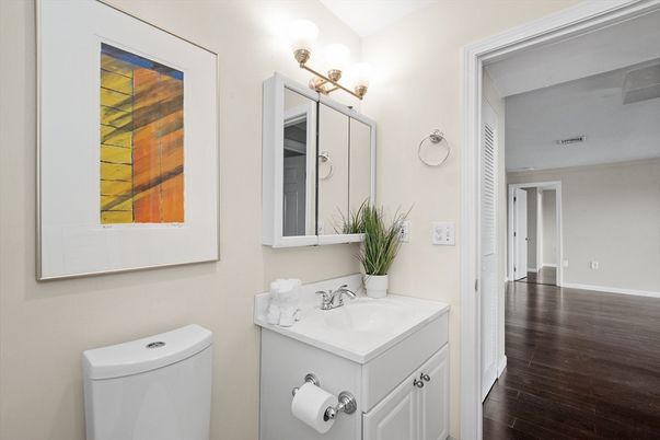 Bathroom, Interior, Wood Texture Flooring