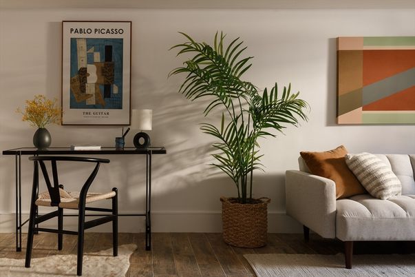 Home Office, Interior, Wood Texture Flooring