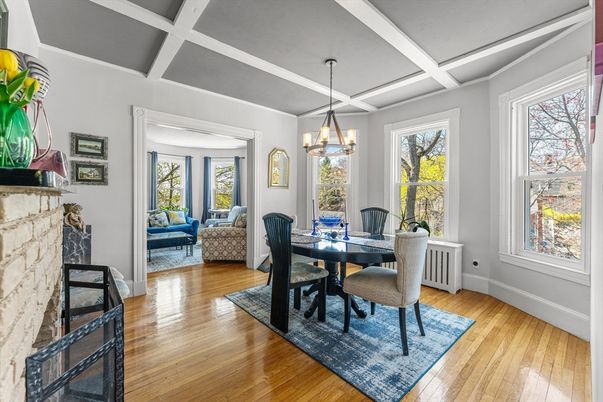 Chandelier, Dining room, Interior, Pendant Lights, Wood Texture Flooring