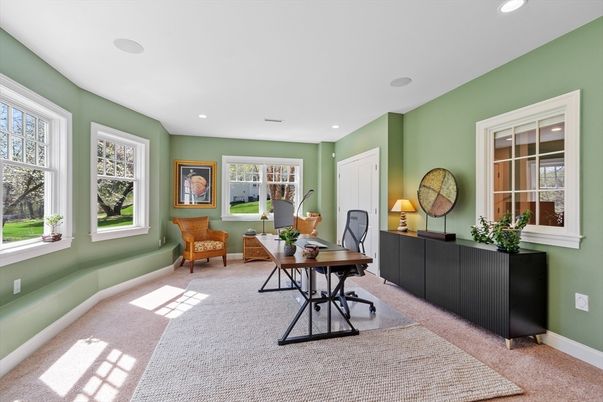 Home Office, Interior, Recessed Lighting