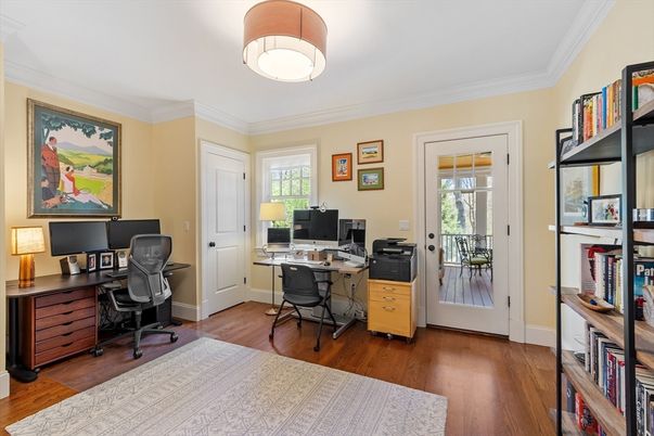 Home Office, Interior, Wood Texture Flooring