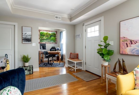 Home Office, Interior, Wood Texture Flooring