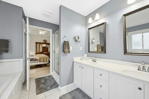 Bathroom, Bedroom, Dual Sink Vanities, Interior, Wood Texture Flooring