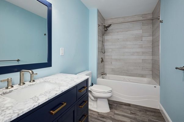 Bathroom, Interior, Wood Texture Flooring