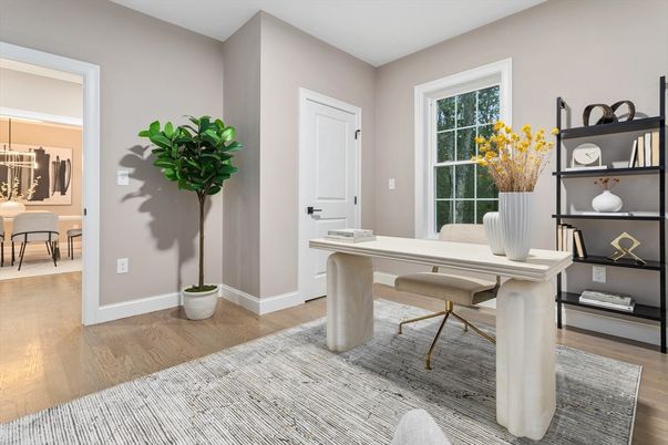 Home Office, Interior, Wood Texture Flooring