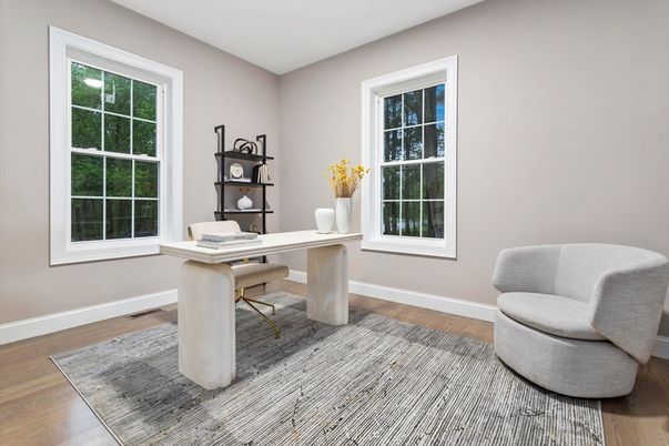 Home Office, Interior, Wood Texture Flooring