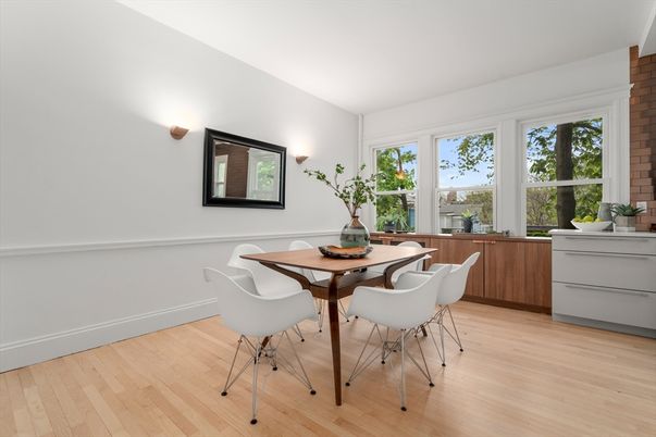 Dining room, Interior, Wood Texture Flooring