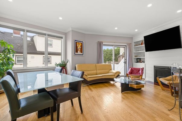 Fireplace, Interior, Wood Texture Flooring