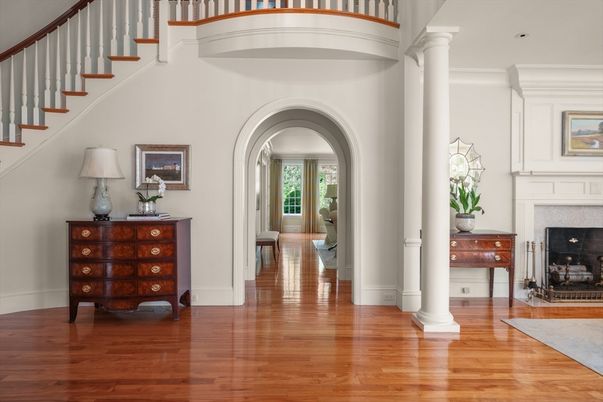 Fireplace, Interior, Wood Texture Flooring