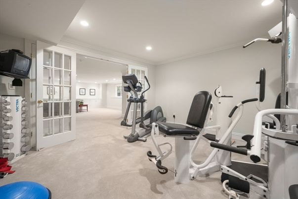 Fitness Equipment, Interior, Recessed Lighting