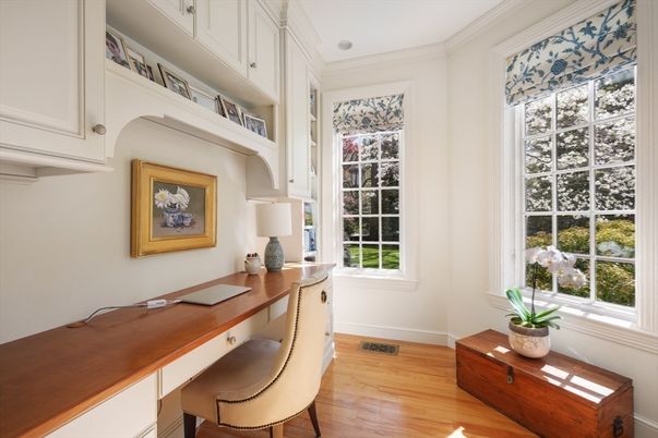 Home Office, Interior, Wood Texture Flooring