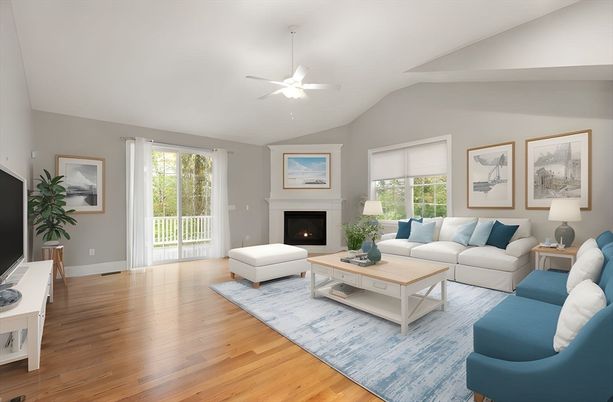 Fireplace, Interior, Living room, Wood Texture Flooring
