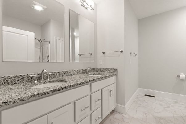 Bathroom, Dual Sink Vanities, Interior, Marble