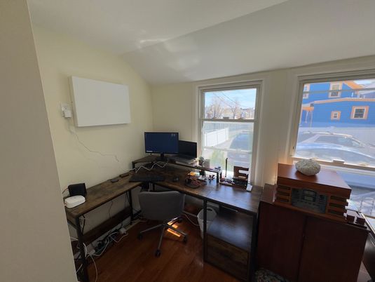 Home Office, Interior, Wood Texture Flooring