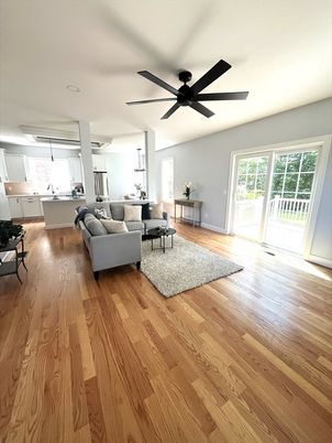 Interior, Kitchen, Living room, Wood Texture Flooring