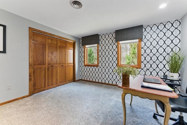 Home Office, Interior, Recessed Lighting