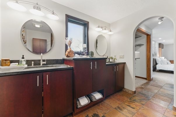 Bathroom, Bedroom, Dual Sink Vanities, Interior, Recessed Lighting