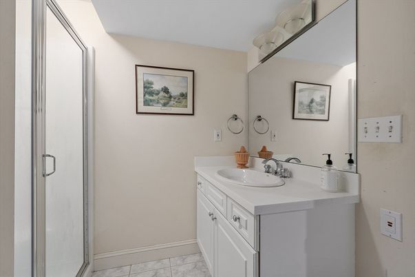 Bathroom, Dual Sink Vanities, Glass Shower, Interior