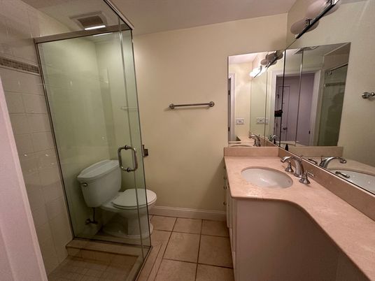 Bathroom, Dual Sink Vanities, Glass Shower, Interior
