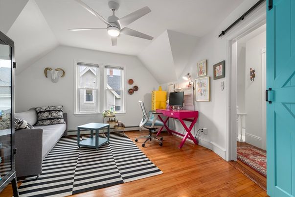 Home Office, Interior, Wood Texture Flooring