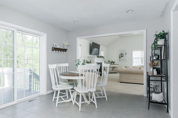 Dining room, Interior, Living room, Recessed Lighting