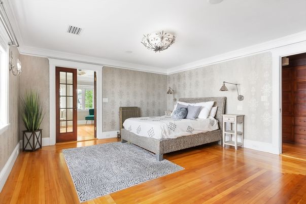 Bedroom, Interior, Wood Texture Flooring