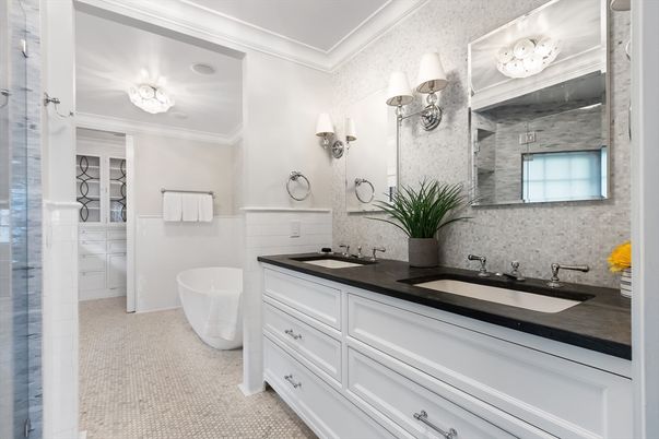 Bathroom, Dual Sink Vanities, Free Standing Baths, Interior