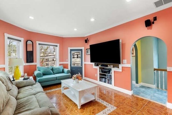 Interior, Living room, Recessed Lighting