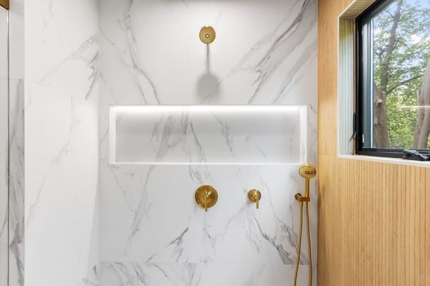 Bathroom, Interior, Marble Walls