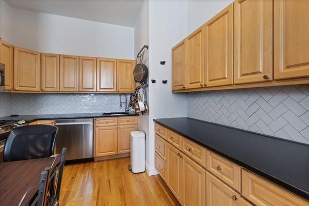 Interior, Kitchen, Wood Texture Flooring