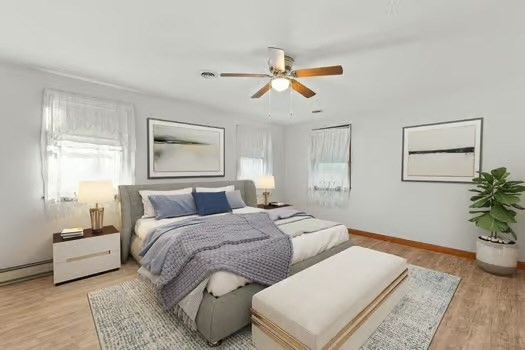 Bedroom, Interior, Wood Texture Flooring
