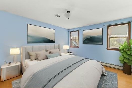 Bedroom, Interior, Wood Texture Flooring