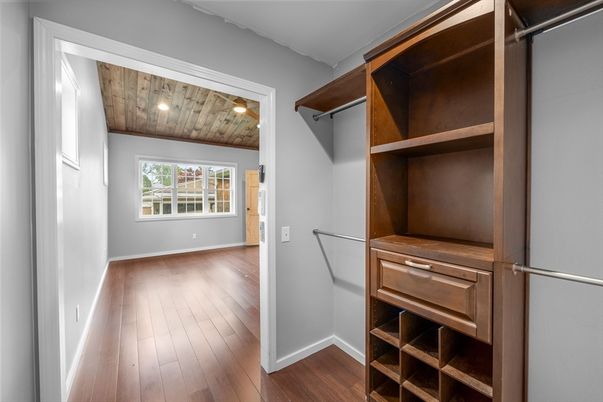 Interior, Recessed Lighting, Walk-in Closets, Wooden Ceilings, Wood Texture Flooring