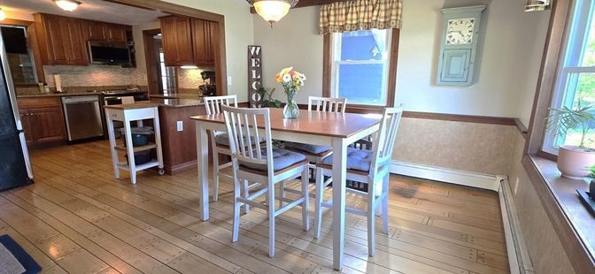 Dining room, Interior, Kitchen, Wood Texture Flooring