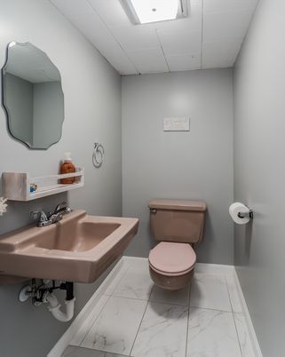 Bathroom, Interior, Marble, Recessed Lighting