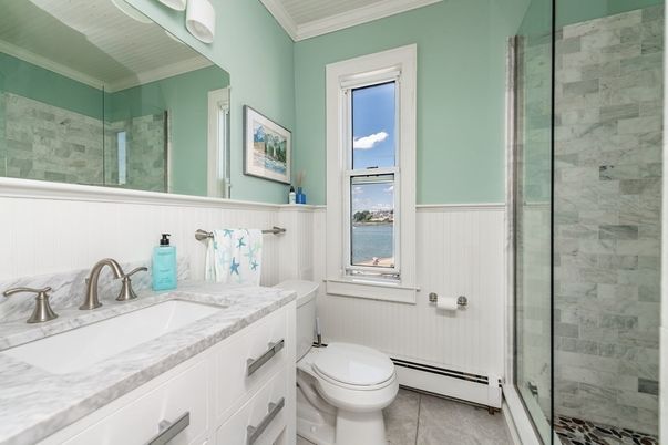 Bathroom, Glass Shower, Interior, Water