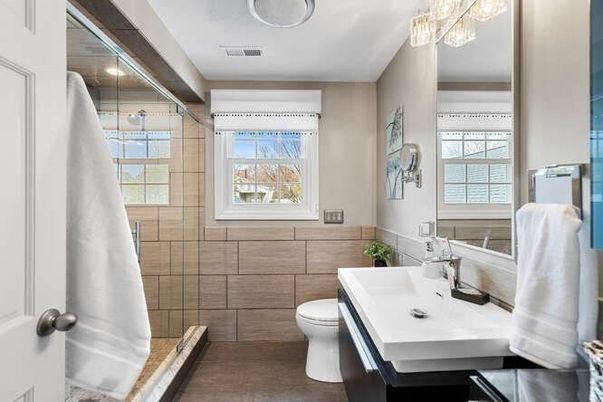 Bathroom, Glass Shower, Interior