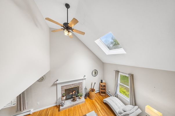 Fireplace, Interior, Wood Texture Flooring