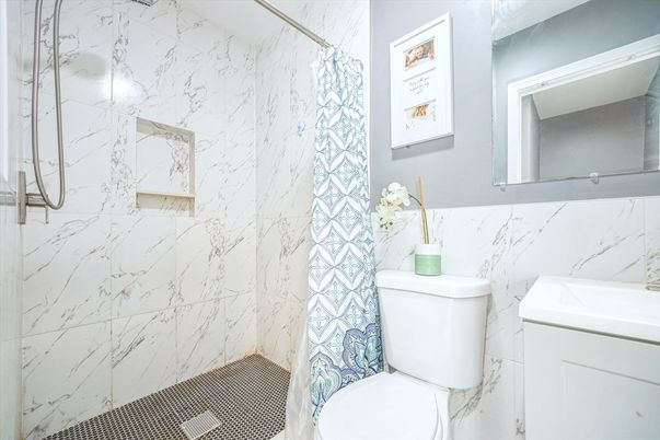 Bathroom, Interior, Marble Walls