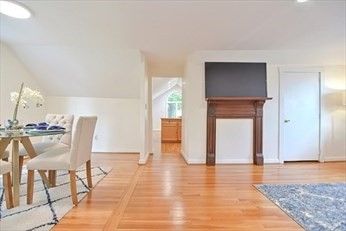 Dining room, Interior, Wood Texture Flooring