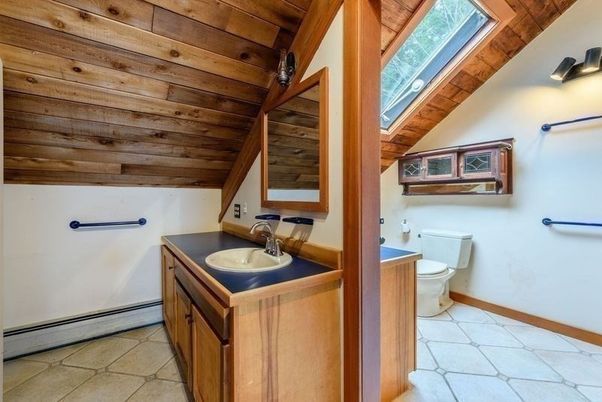 Bathroom, Interior, Wooden Ceilings, Wooden Walls
