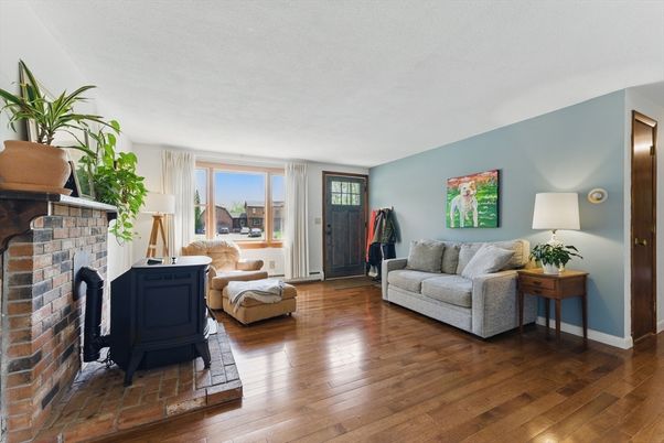 Fireplace, Interior, Wood Texture Flooring