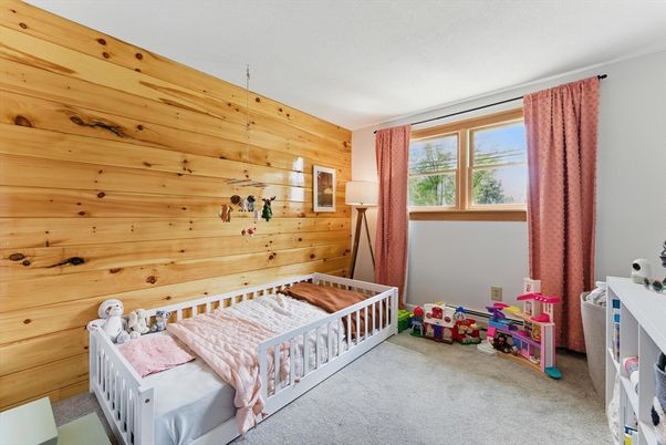 Bedroom, Interior, Wooden Walls