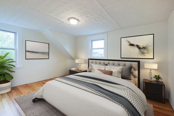 Bedroom, Interior, Wood Texture Flooring