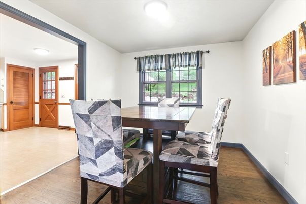 Dining room, Interior, Wood Texture Flooring